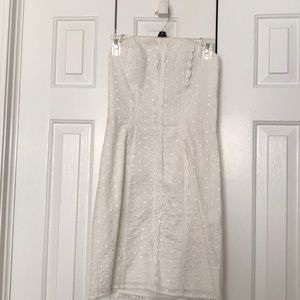 Betsey Johnson Vintage Strapless Eyelet Dress